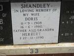 SHANDLEY Herbert -1990 & Doris 1908-1980