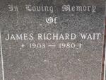WAIT James Richard 1903-1980