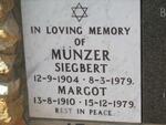 MUNZER Siegbert 1904-1979 & Margot 1910-1979