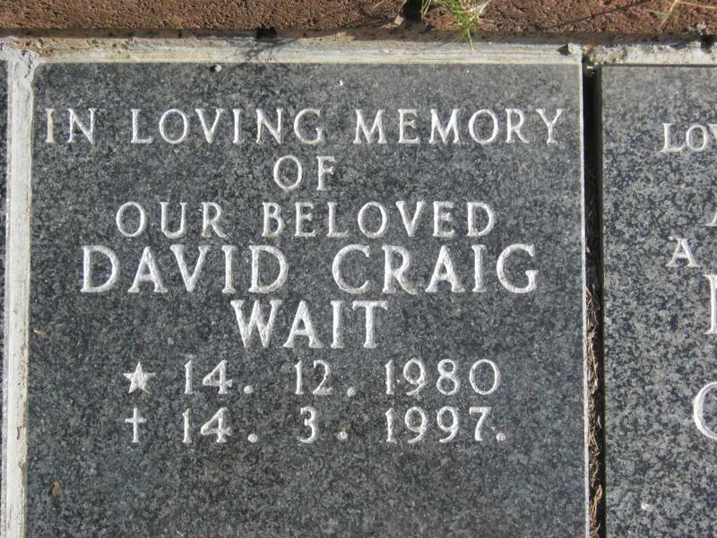 WAIT David Craig 1980-1997