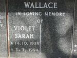 WALLACE Violet Sarah 1938-1994