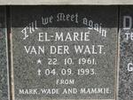 WALT El-Marie, van der  1961-1993