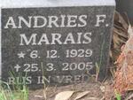 MARAIS Andries F. 1929-2005