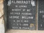 KLINKRADT George William 1913-1989