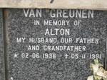 GREUNEN Alton, van 1936-1991