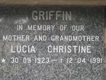 GRIFFIN Lucia Christine 1923-1991