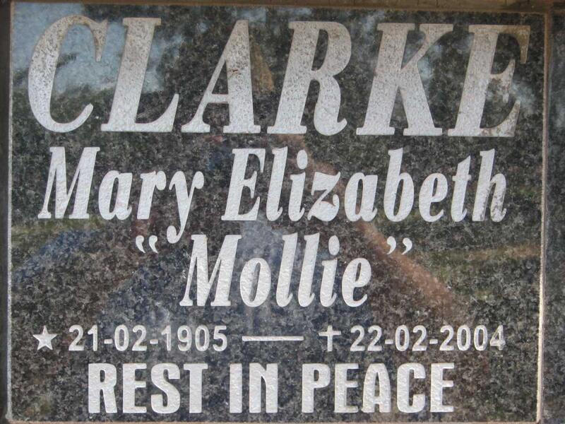 CLARKE Mary Elizabeth 1905-2004