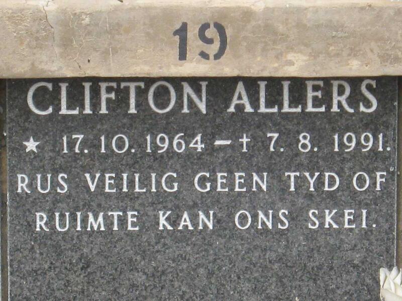 ALLERS Clifton 1964-1991
