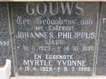 GOUWS Johannes Philippus 1923-1990 & Myrtle Yvonne 1928-1995