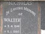 NICHOLAS Walter 1941-1997