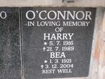 O'CONNOR Harry 1916-1989 & Bea 1921-2004