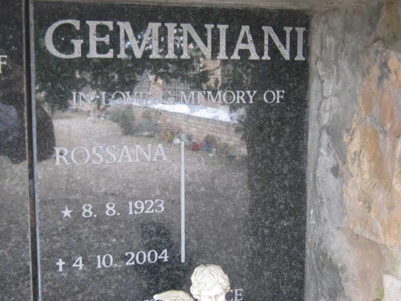 GEMINIANI Rossana 1923-2004