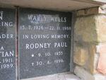 WELLS Wally 1926-1988 :: WELLS Rodney Paul 1955-1999