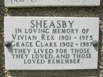 SHEASBY Vivian Rex 1901-1975 & Grace Clare 1902-1987