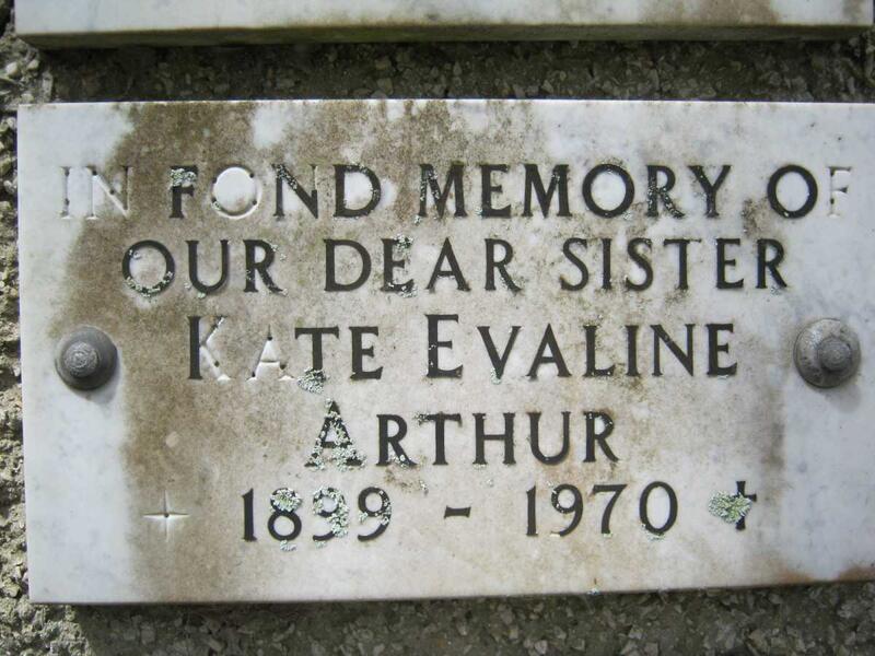 ARTHUR Kate Evaline 1899-1970