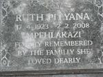 MPEHLAKAZI Ruth Pityana 1923-2008