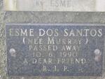 SANTOS Esme, Dos nee MURRAY -1990