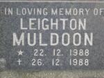 MULDOON Leighton 1988-1988
