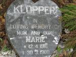 KLOPPER Marie 1916-1980