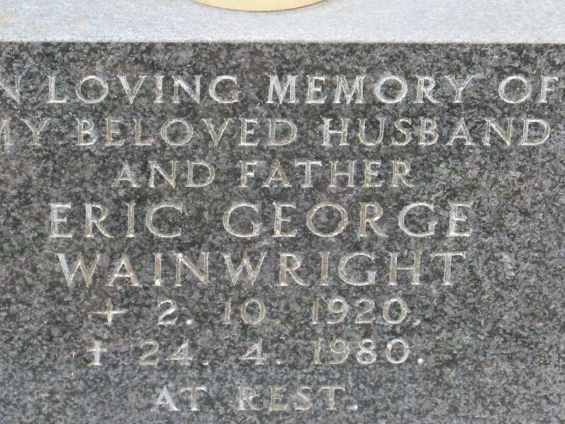 WAINWRIGHT Eric George 1920-1980