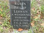 LEHMAN Ruben Phillip 1929-1976