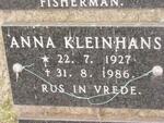 KLEINHANS Anna 1927-1986