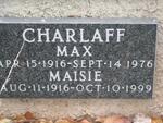 CHARLAFF Max 1916-1976 & Maisie 1916-1999