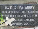 ABBEY David G. Lea 1953-1979