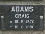 ADAMS Craig 1970-1980