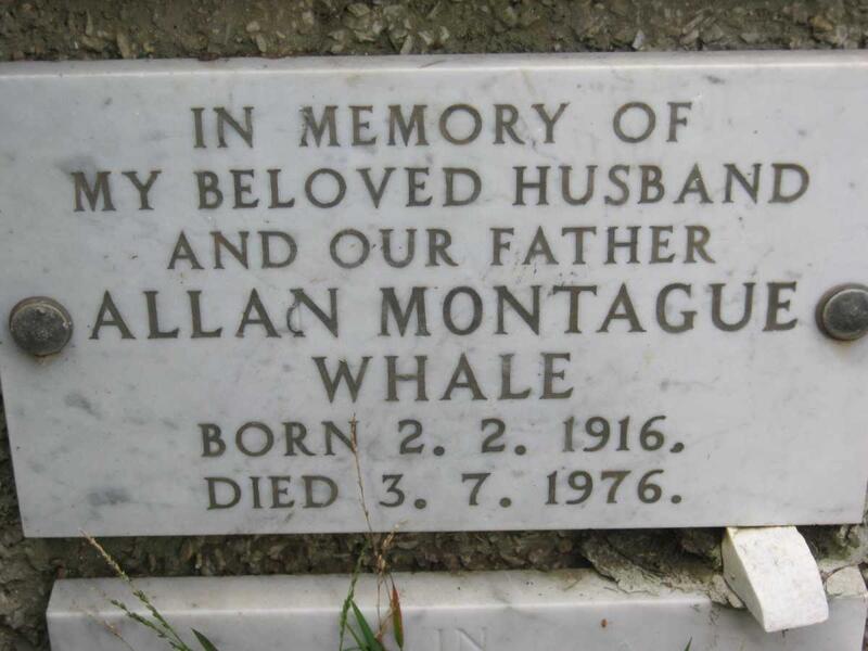 WHALE Allan Montague 1916-1976