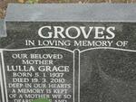 GROVES Lulla Grace 1937-2010