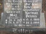 TILLEY Norman Dennis 1908-1999 & Beatrice May 1913-1977