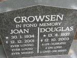 CROWSEN Douglas 1937-2003 & Joan 1934-2001