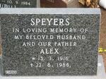 SPEYERS Alex 1916-1986