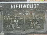 NIEUWOUDT Eben 1908-1983 & Ethel Kate 1913-1977