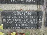 GIBSON Doris 1898-1991