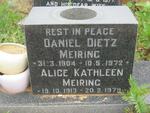 MEIRING Daniel Dietz 1904-1972 & Alice Kathleen 1913-1979