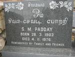 PADDAY S.M. 1903-1976