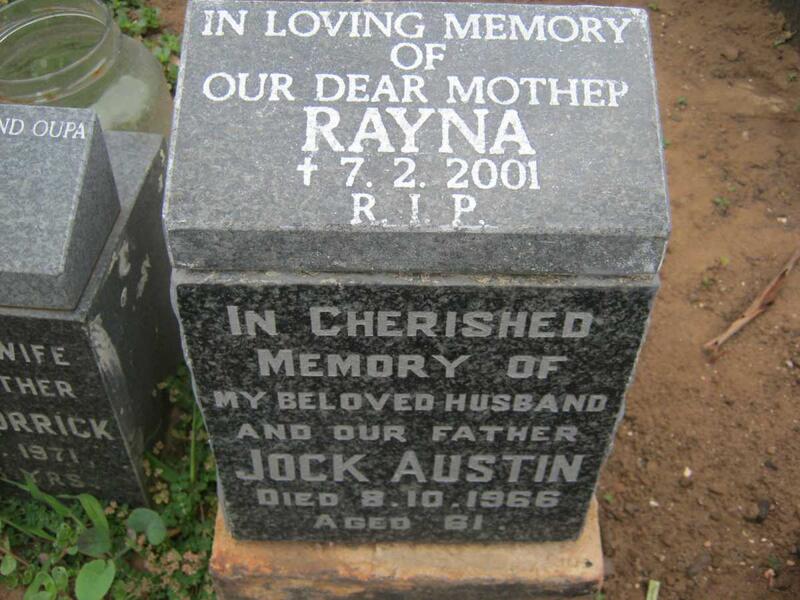 AUSTIN Jock -1966 & Rayna -2001