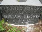 LLOYD Miriam 1926-1991