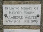 WALTER Harold Frank Clarence 1902-1963