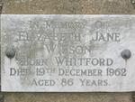 WILSON Elizabeth Jane nee WHITFORD -1962