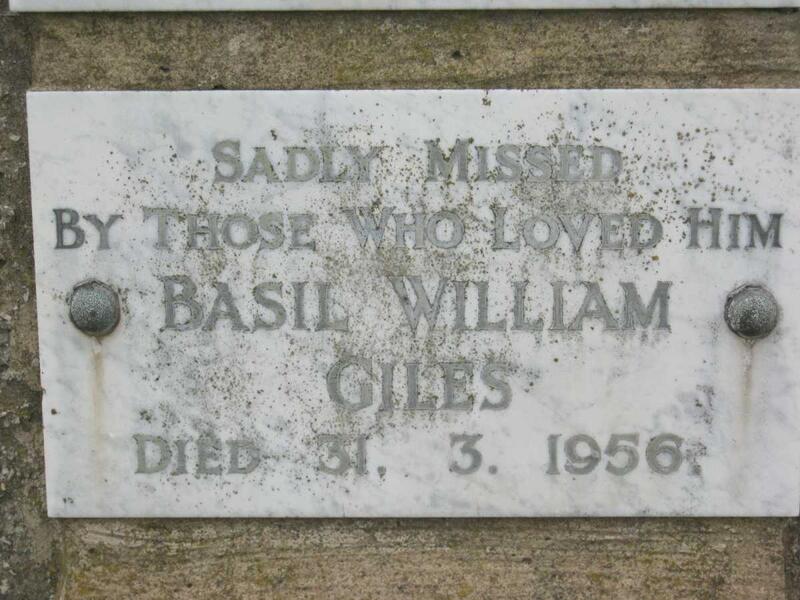 GILES Basil William -1956