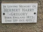GREGORY Herbert Harry 1877-1955