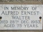 WALTER Alfred Ernest -1953