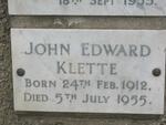 KLETTE John Edward 1912-1955