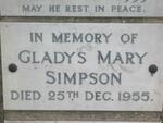 SIMPSON Gladys Mary -1955