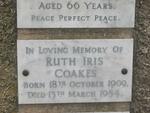 COAKES Ruth Iris 1909-1954