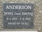 ANDERSON Beryl nee SMITH 1923-2010