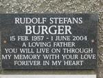 BURGER Rudolf Stefans 1957-2004